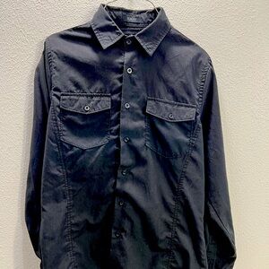 Black Express S Slim Fit Button Down